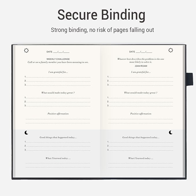 The Gratitude Journal - Inspire Thankfulness, Mindfulness, Positivity, Happiness, Affirmation, Productivity & Self Care - Undated Daily Reflection & Gratitude Journal for Women & Men - Upgraded with