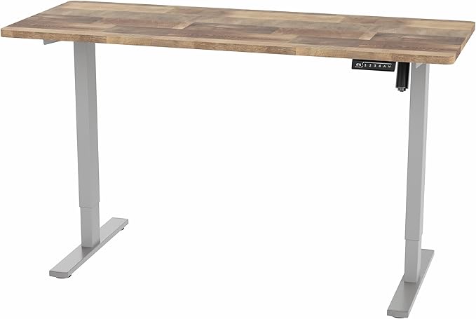 VIVO Reclaimed Wood 60 x 24 inch Universal Solid One-Piece Table Top for Standard and Sit to Stand Height Adjustable Home and Office Desk Frames, DESK-TOP60P