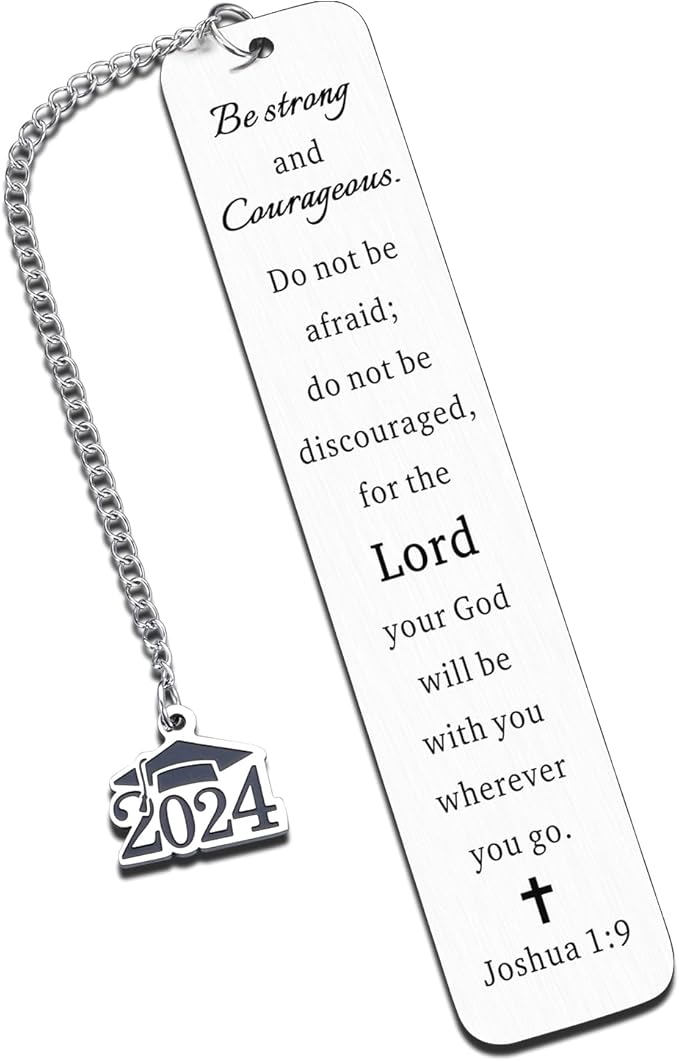 Christian Graduation Gifts for Him Her Baptism Bible Verse Bookmarks for Women Men Book Lovers Class of 2024 for Girls Boys High School Religious Gifts Bulk Graduating Inspirational Gifts