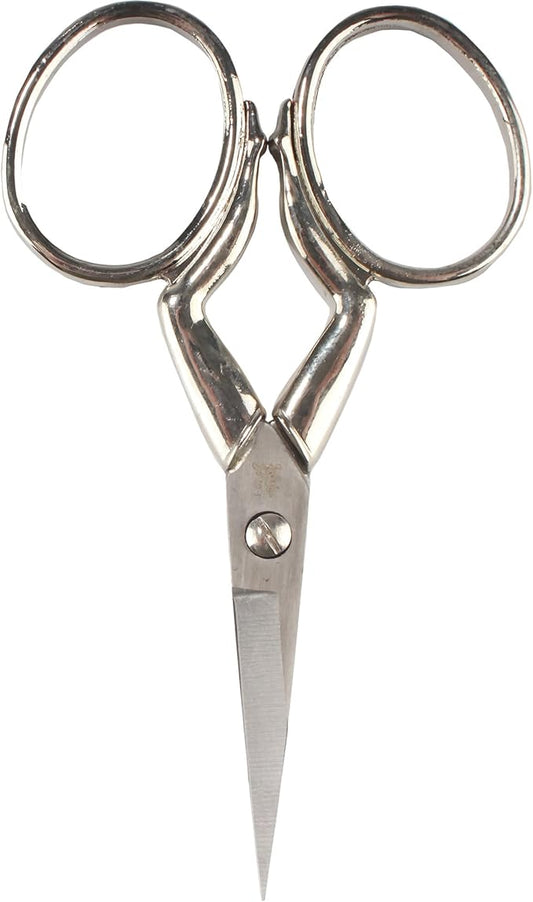 JubileeYarn Leg Shaped Cast Embroidery Craft Scissors - Silver - 1 Scissor