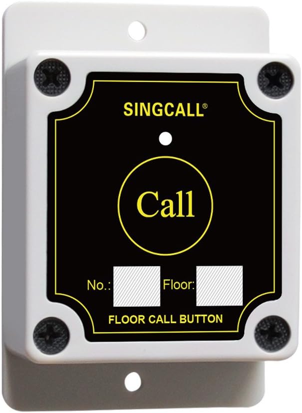 SINGCALL Wireless Construction Site Calling System, for Calling Elevator, Wireless Service System, Storage Battery Can Last 5 Hours