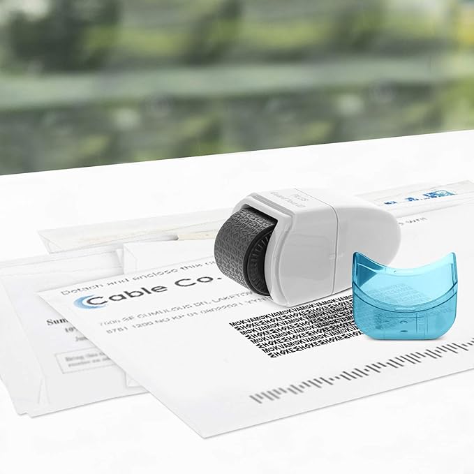 Guard Your ID Roller Identity Security Stamp Roller (White) IS-520CM