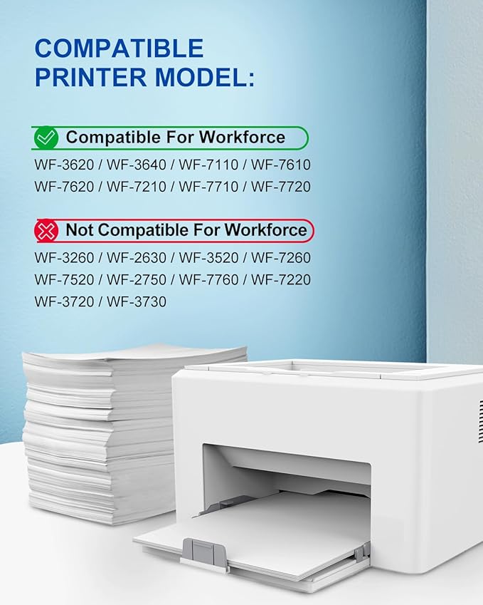 SUYMIS Remanufactured Ink Cartridges Replacement for Epson 252XL 252 XL T252XL to Use for Workforce WF-7110 WF-7720 WF-7710 WF-3620 WF-3640 Printer (1 Large Black, 1 Cyan, 1 Magenta, 1 Yellow) 4 Pack