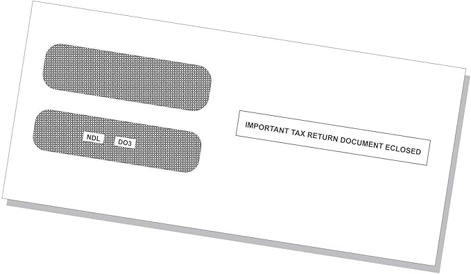 NextDayLabels - 100 Self Seal Envelopes, Designed to fit 3-up Laser W-2 Forms, Horizontal Format