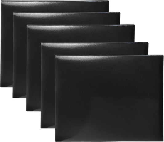 Certificate Holders 8.5"x11" Graduation Diploma Cover Document Leather Folders,Black-5 Pack