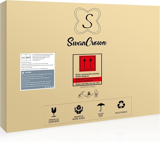 SWANCROWN Enclosed Bulletin Board Tamper-Proof Cork Noticeboard Secure Information Board with Acrylic Door 26x20inch (4xA4)