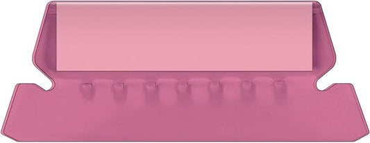Pendaflex Hanging Folder Tabs, 2", Clear Pink, 25 Tabs and Inserts per Pack (42 PIN)