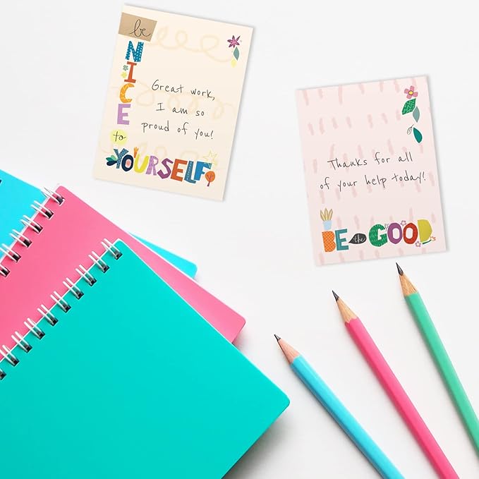 Gotcha Covered Notebooks Multicolor 3" x 4" Repositionable Floral Classroom Sticky Note Set - Six Colorful Encouragement Pads - Made in The USA