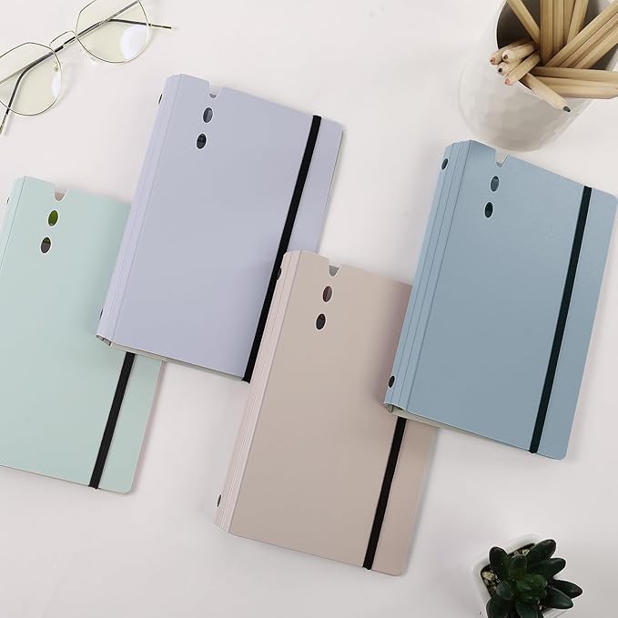 SKYDUE A6 Money Saving Binder, Budget Binder with Cash Envelopes, Savings Book with 12pcs Expense Budget Sheets and Sticky Labels Purple