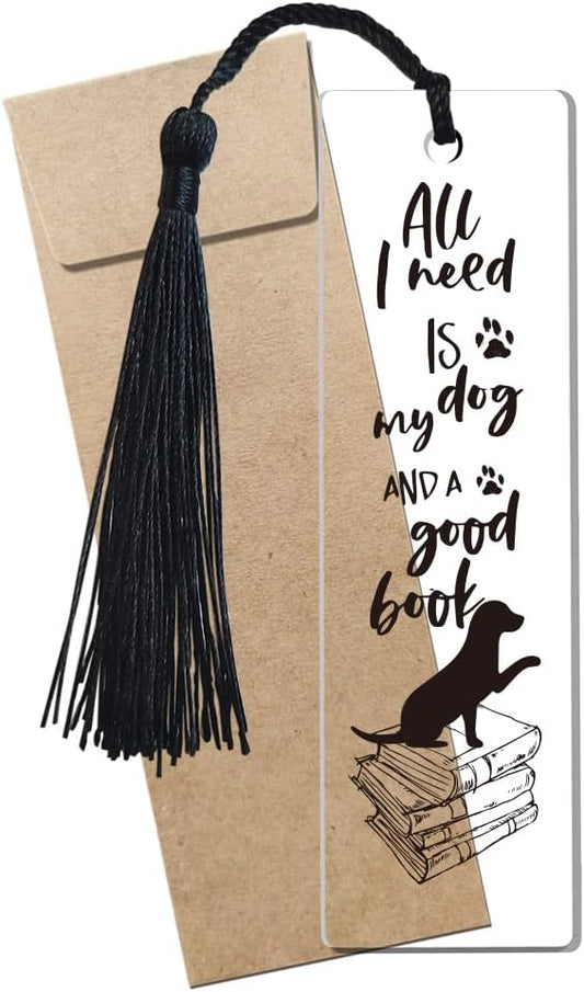 Dog Bookmark Inspirational Bookmark Gifts for Women Dog Owner Girls Bookworm Sister Daughter Lovers Book Female Friend Sister Gifts Friendship Gifts