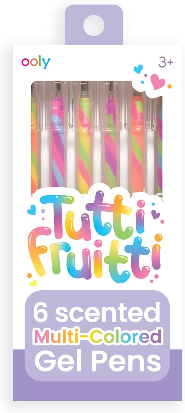 Ooly Scented Tutti Fruitti Color Changing Gel Pens Set of 6-1.00mm NIB, Easter Activities for Kids, Color Changing as you Write, Pens for Kids, Adults, Art and Stationery Supplies