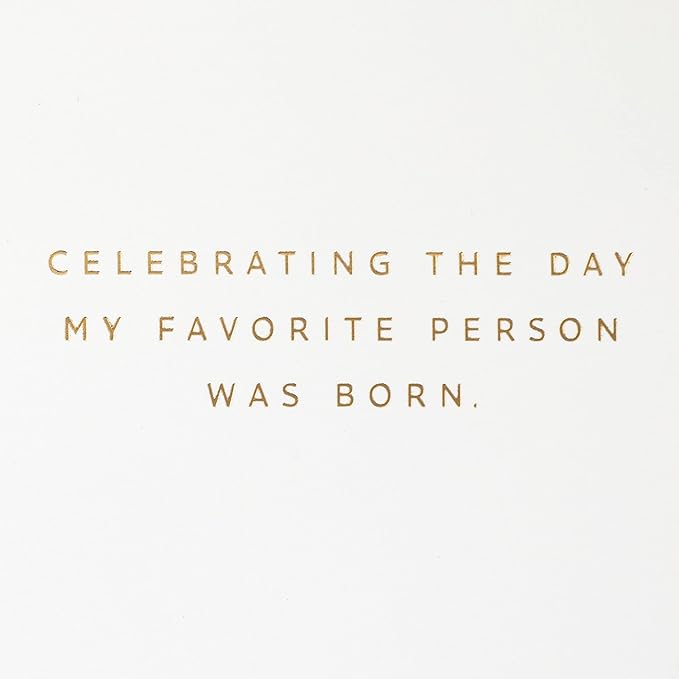 Hallmark Signature Birthday Card for Women (Favorite Person)