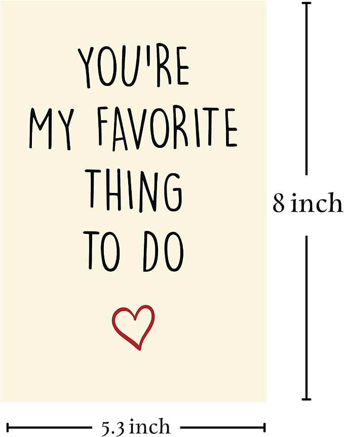 Cheerin Funny Greeting Card with Envelope - Anniversary Card - Hilarious Greeting Card - Birthday Gift for Boyfriend, Girlfriend, Husband, or Wife