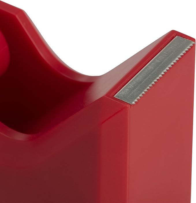 JAM PAPER Colorful Desk Tape Dispensers - Red - Sold Individually