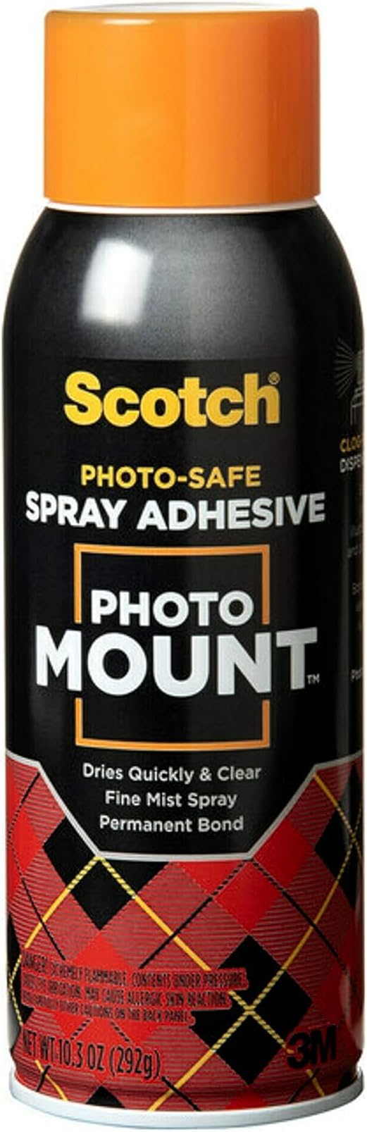 Scotch Photo Mount Adhesive, 10.3oz, Safe for Color Photos, Illustrations and Pictures (6094)