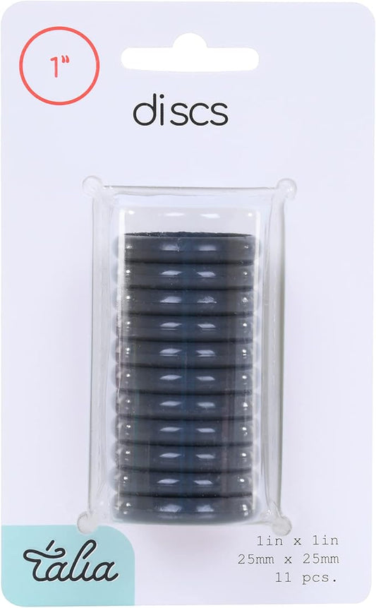 Talia Discbound Notebook - Discs (Charcoal, 1inch)