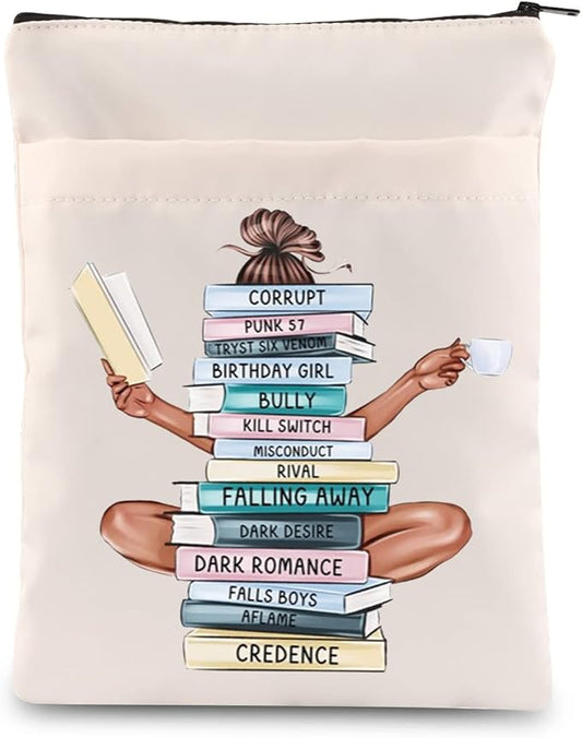 KEYCHIN Pene Novel Book Sleeve Bibliophile Literary Gifts Dark Romance Novel Book Cover Protector for Bookish Bookworm (Corrupt BS)