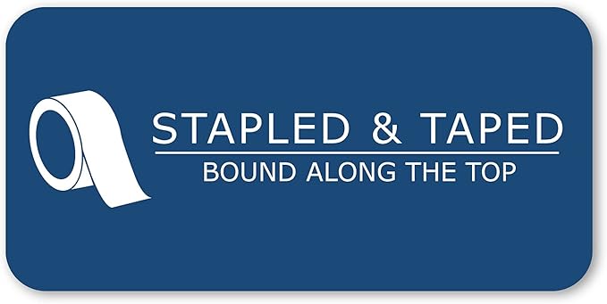 Roaring Spring Wide® Landscape Legal Pad, 40 Sheets, 11" x 9.5", White Paper, College Ruled, Pack of 2