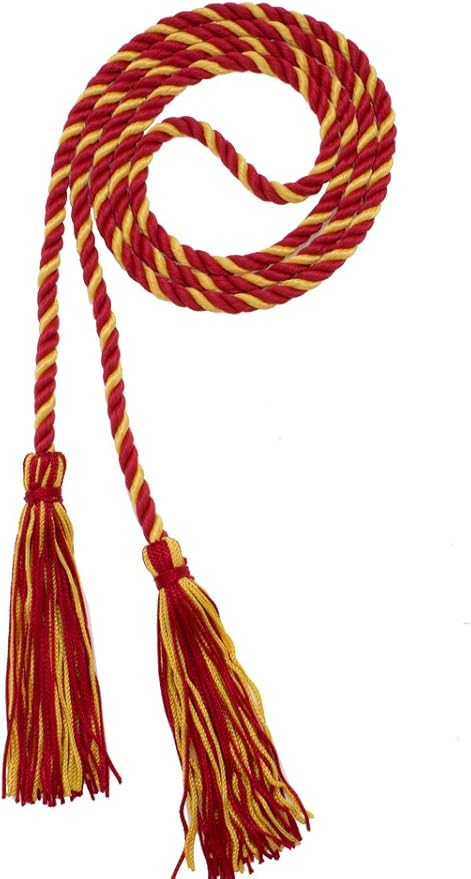 Tassel Depot Graduation Honor Cord - RED/Gold - Every School Color Available - Made in USA