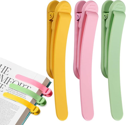 3pcs Page Bookmarks for Reading, Automatic Book Marks Tailored for Book Enthusiasts, Unique and Cute Book Page Holder Markers Clip Reading Accessories Gifts