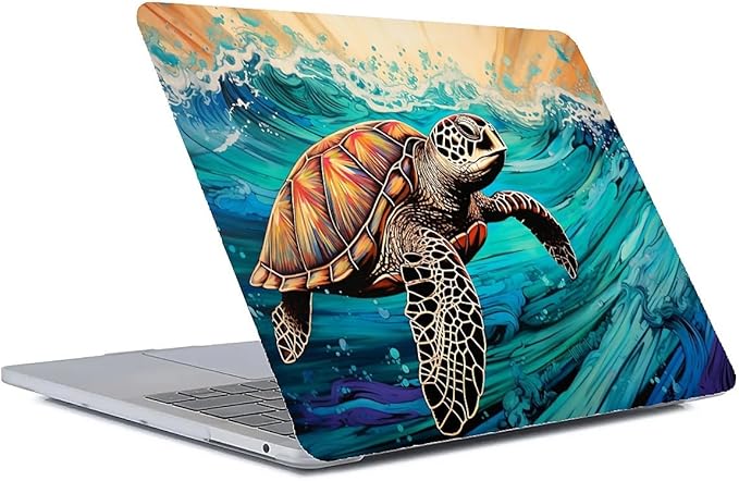 Compatible with MacBook Air 13.3 inch Case 2018-2020 Release A1932 A2179 A2337, Animal Sea Turtle Hard Plastic Shell Cover Case