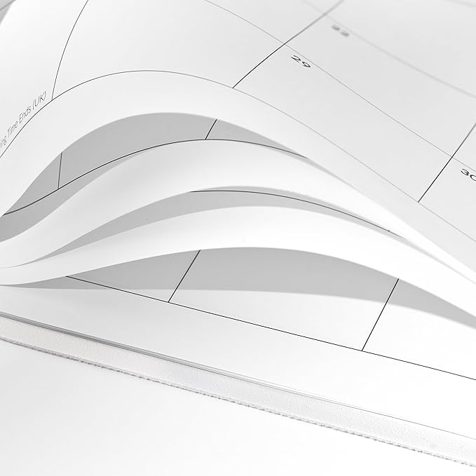 Cabbrix Simplified Desk Calendar 2025-2026 with Desktop Mat, Desk Pad Calendar Large 21" x 16-1/2" Runs from Jan 2025 to Jun 2026, Monthly Desktop Calendar for Home School and Office (Beige)