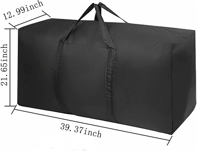 Extra Large Storage Bag for Moving 2 PCS Travel Bag Waterproof Large Moving Bag with Double Zippers and Reinforced Handles Large Capacity Duffle Bag for Moving Traveling Home Storage Packing