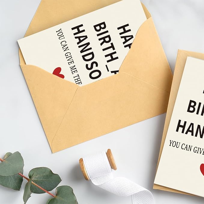 Funny Birthday Card & Gifts for Men Husband Boyfriend Him, Happy Bday Card