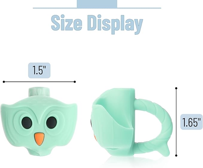 Mr. Pen- Owl Pencil Grips, 6 pcs, Morandi Colors Pencil Grips, Cute Pencil Grips, Pencil Grips for Kids Handwriting, Pencil Grips for Kids, Finger Grips for Pencils, Writing Aids for Kid