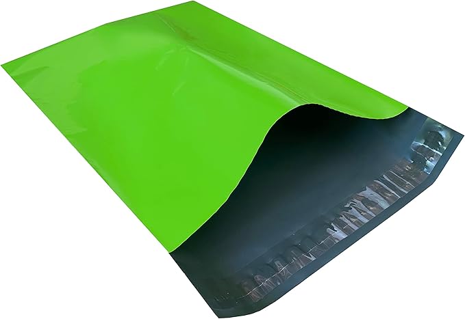 Colored Poly Mailers Pack of: Be creative with your packaging with Colored mailers (Green, 9" x 12" pack of 1000)