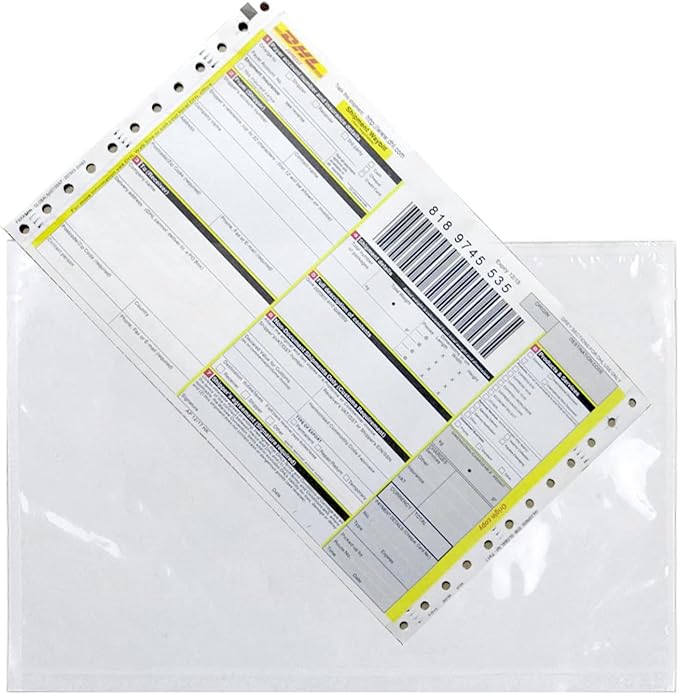 RyhamPaper Packing List Envelopes, Clear 6” x 9” Self Adhesive Shipping Labels Envelope Pouches (500 PCS)