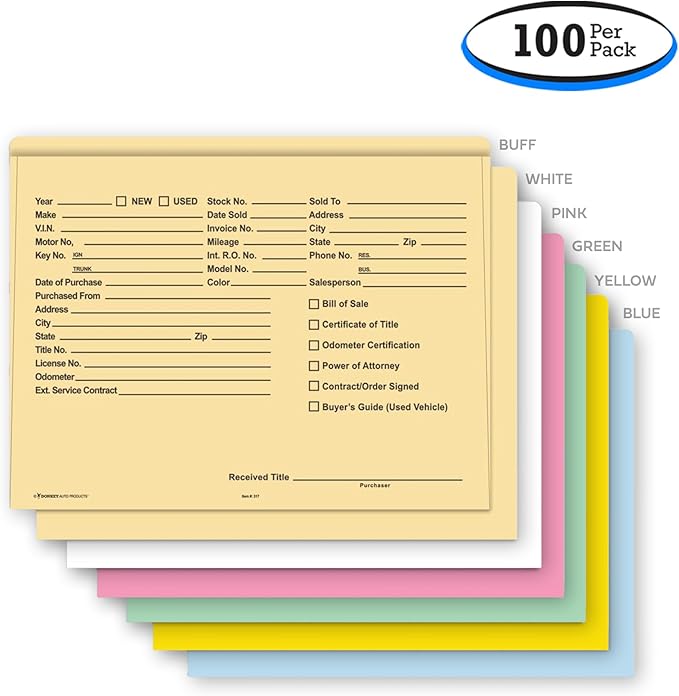 Printed Heavy Duty Deal Jackets - Buff (100 Envelopes Shrink Wrapped)