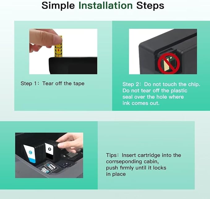 962XL 962 XL Ink Cartridges for HP Printers Replacement for HP 962XL Ink Cartridges Combo Pack HP962 Work for HP Officejet Pro 9010 Ink Cartridges 9015 9018 9020 Printers, Black and Color