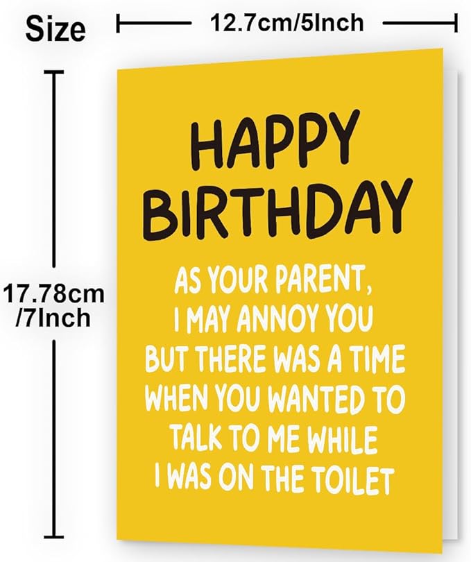 Birthday Card for Son & Daughter | Son & Daughter Birthday Card from Mom, Dad, and Parents | Funny & Happy Birthday Card for Adult Daughter & Son | Birthday Gifts for Son & Daughter