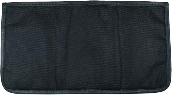 Hide & Drink, Waxed Canvas Laptop Protector W/Storage Pockets, Briefcase Organizer, Insert Handbag, Handmade :: Charcoal Black