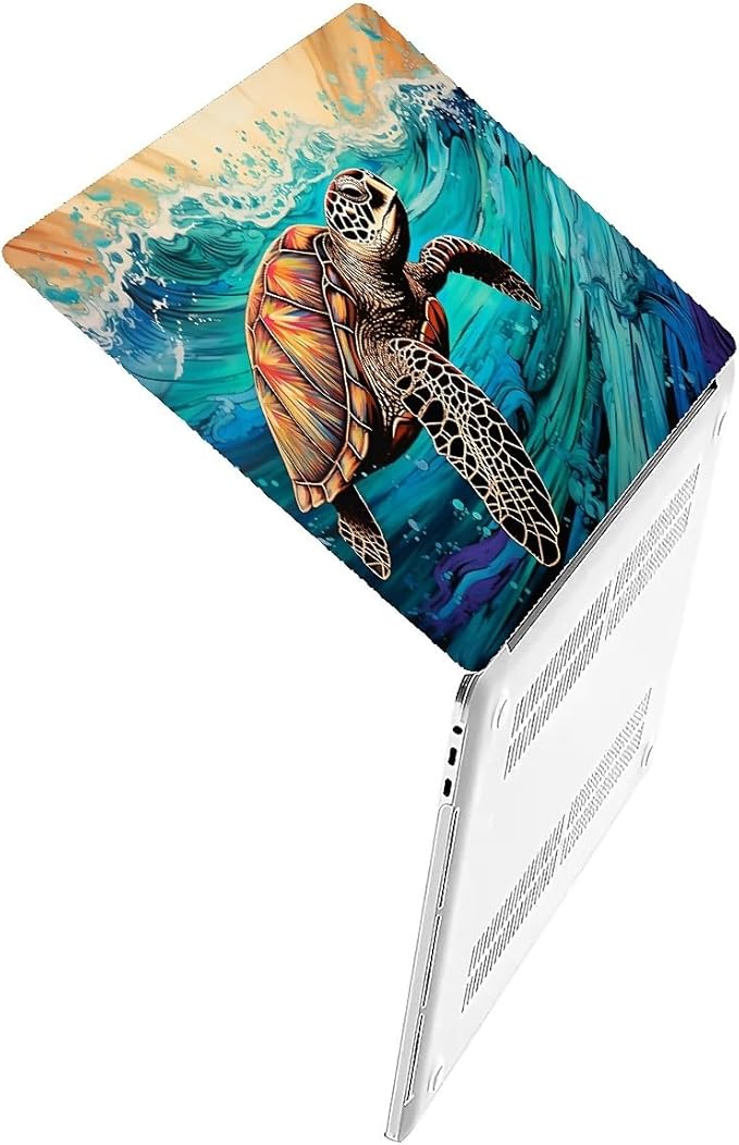 Compatible with 13.3 Inch MacBook Air A1466/A1369, Animal Sea Turtle Hard Plastic Shell Cover Case