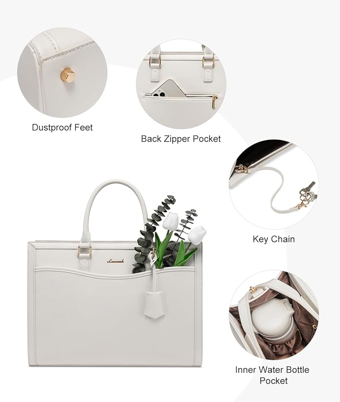 LOVEVOOK Laptop Tote Bag for Women, Office Work Bag Briefcase fit for 15.6 inch Laptop, Large Capacity Teacher Bag Handbag