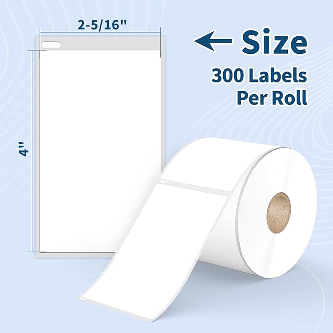 Tacnology 24 Rolls 7200 Labels Compatible with DYMO 30256 2-5/16" X 4" Adhesive Shipping Papers, Direct Thermal Labels Used with DYMO Label Writer 450, 450 Turbo, 4XL, Rollo & Zebra Desktop Printers