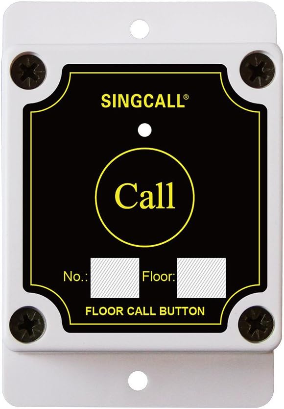SINGCALL Wireless Construction Site Calling System, for Calling Elevator, Wireless Service System, Storage Battery Can Last 5 Hours