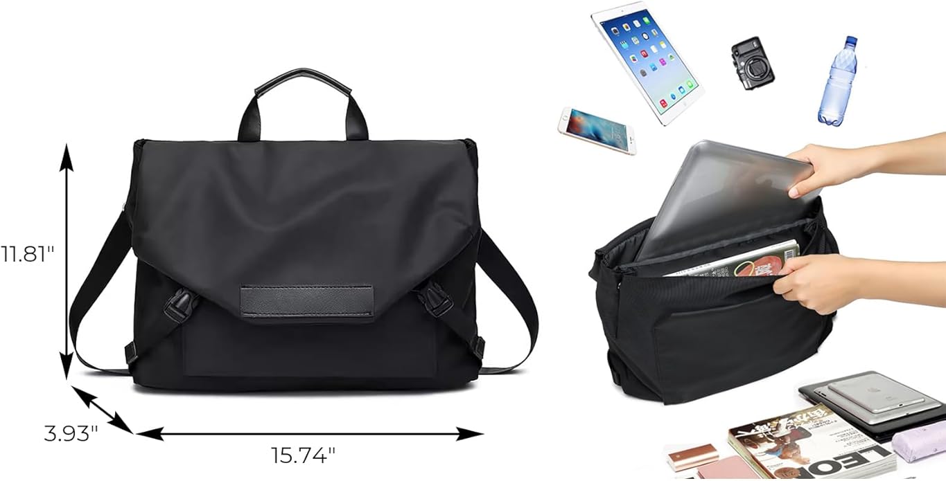 Messenger Bag for Men 15.6-16 Inch Laptop Bag Briefcase Crossbody Bag Satchel Shoulder Bag