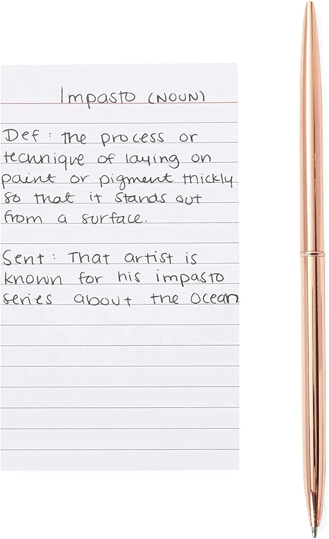 Okuna Outpost 300 Pack Vertically Ruled Index Cards, Vertical Lined Paper Note Cards, Portrait Style (3 x 5 In)