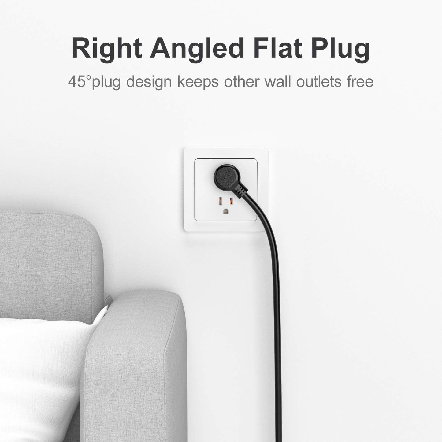 Surge Protector Power Strip - 12 Outlets,3 USB+USB-C 3.4A Ports, 6Ft Extension Cord, 1875W/15A, 4360Joules, Overload Protection - Ideal for Home & Office Use (Black-USBC)