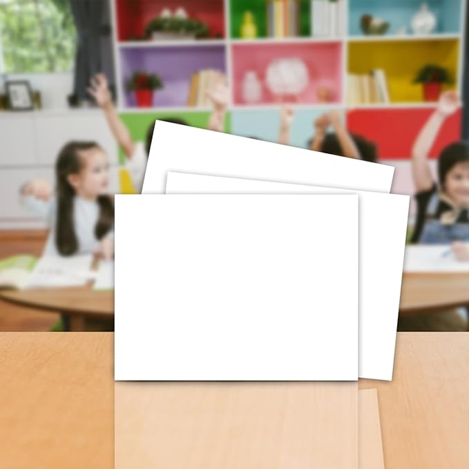 School Smart Railroad Board, 22 x 28 Inches, 4-Ply, White, Pack of 25