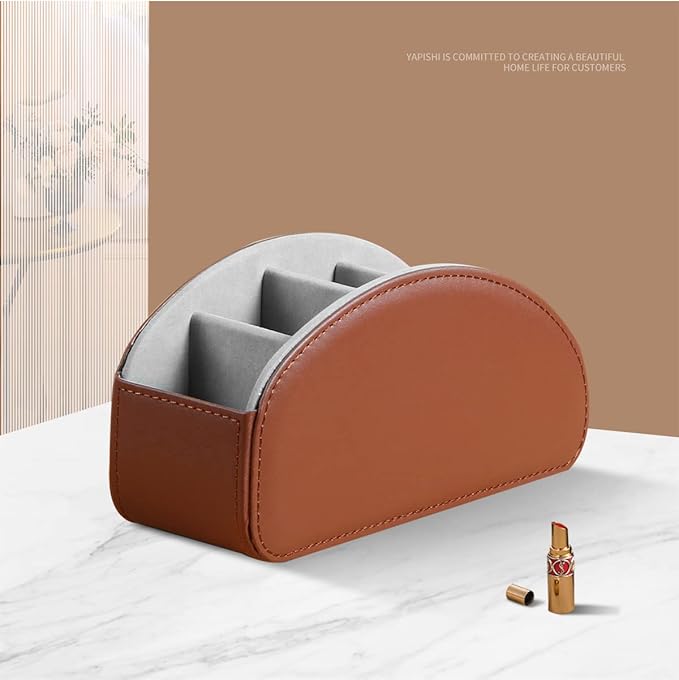 Remote Control Holder - 5 Compartment Nightstand TV Remote Caddy Organizer for DVD, Media, Blu-Ray, Heater Controllers, Mobile Phone, Glasses and Office Supplies Storage Box