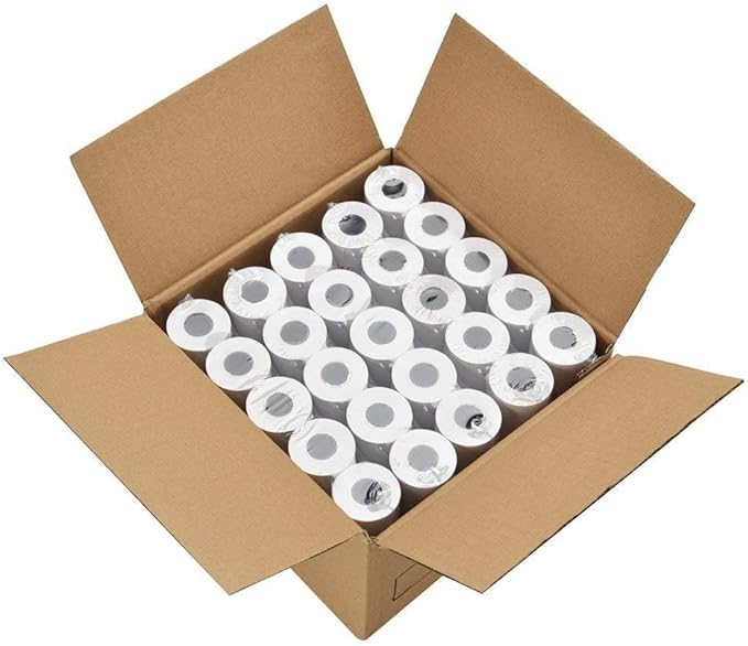(2000 Rolls) LabelMore 2 1/4" X 50' Thermal Paper Rolls, Credit Card Paper Rolls Thermal, Cash Register Roll, Premium Pos Thermal Printer Paper