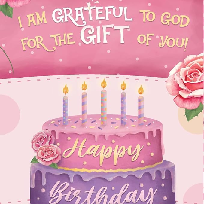 Prime Greetings Religious Birthday Card For Daughter, Made in America, Eco-Friendly, Thick Card Stock with Premium Envelope 5in x 7.75in, Packaged in Protective Mailer