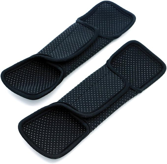 2 Pack Comfort Shoulder Strap Pads for Laptop Messenger Backpack Rucksack Travel Bag Replacement Shoulder Bags (BLACK-2)