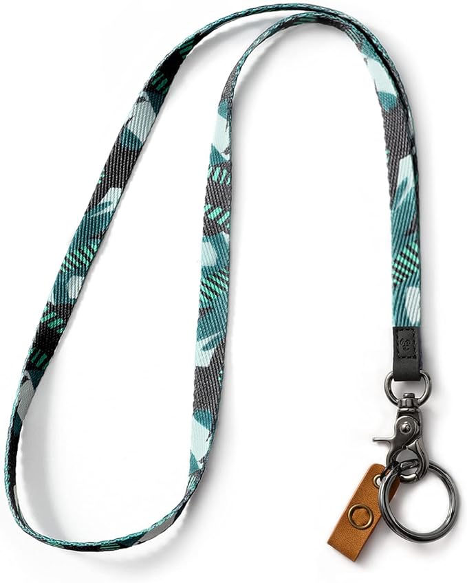 MNGARISTA Neck Lanyard for Keys, Floral Key Lanyard for Women, Durable ID Lanyards with Keyring and Clasp for ID Badges, School ID or Wallets, Graffiti