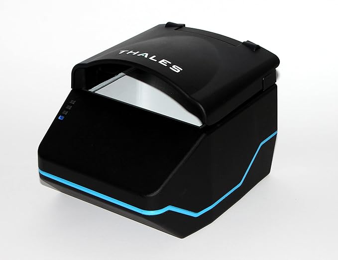 Thales (Formerly Gemalto) QS2000 Durable Full Page Compact Document, Passport Reader, ID Scanner for Hotels, Casinos, Liquor Stores, Bars, Night Clubs. Includes MRZ, Image Capture & Barcode Reader