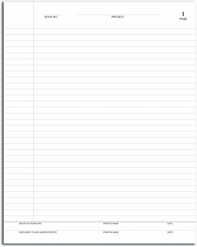 BookFactory Lab Notebook Laboratory Notebook - Professional Grade - 96 Pages, 8" x 10" (Ruled Format) Black and Burgundy Imitation Leather Cover, Section Sewn Hardbound (LRU-096-SRS-A-LKMST1)